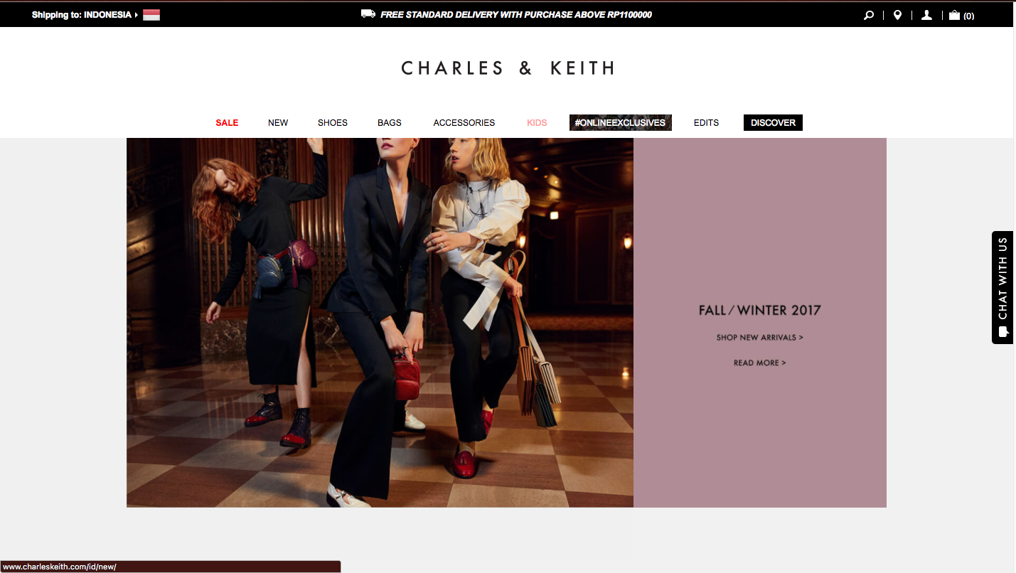 Charles and Keith: Promo Tas Sepatu 30% November 2018 