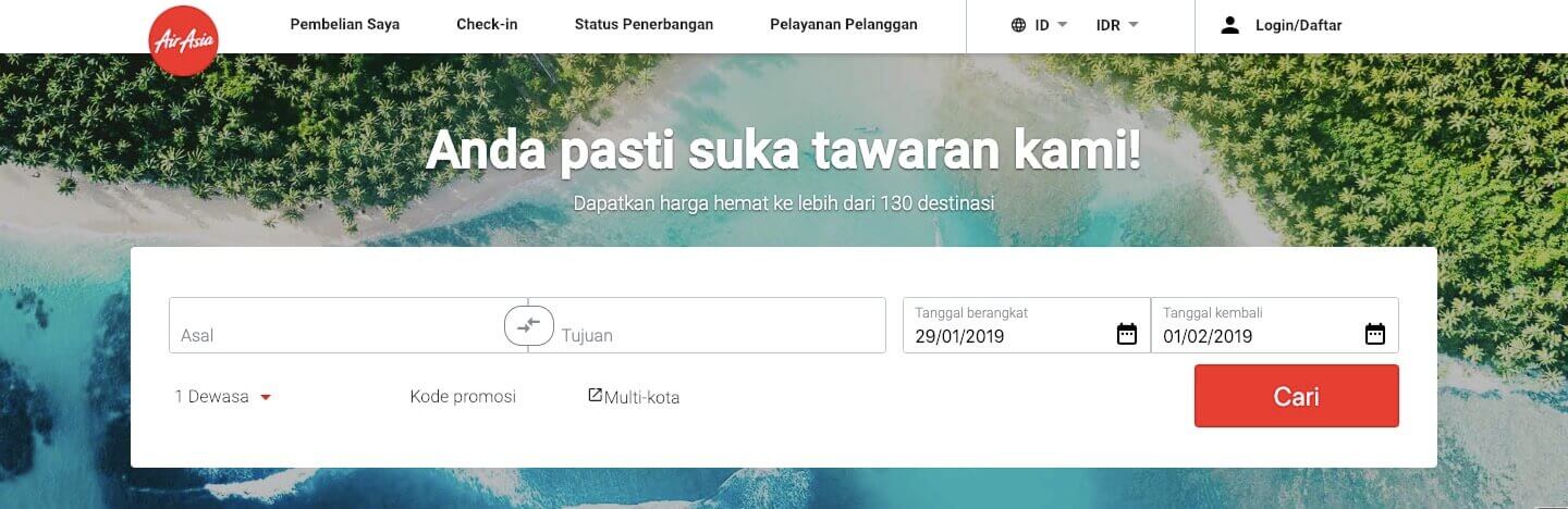 AirAsia Promo - Promo Tiket Pesawat AirAsia September 2019 