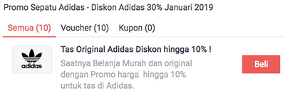 Promo Sepatu Adidas - Diskon Adidas 30% November